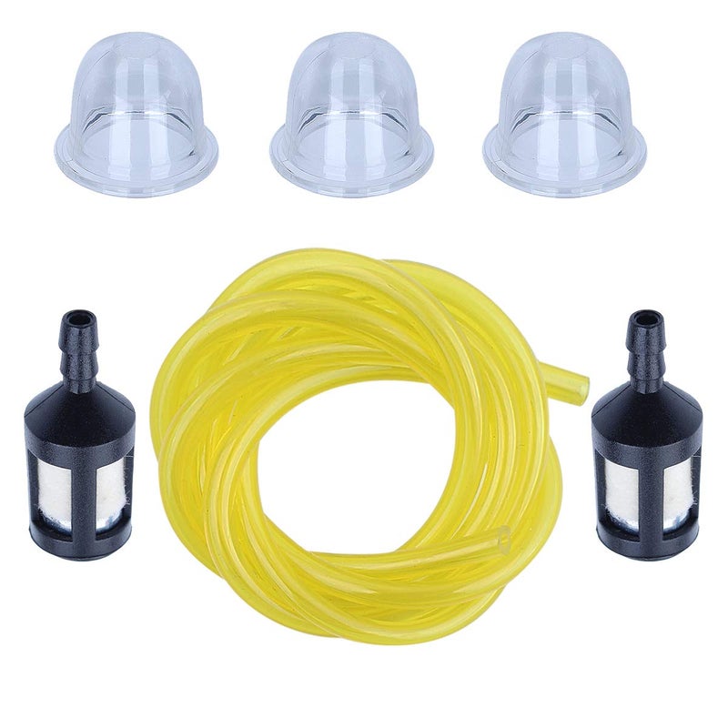 Adefol Fuel Filter + Fue Line+Primer Bulb for Homelite BP250 HB18V GST GST18 GSTBC HBC18 HBC30 HBC30B HGT HLT15 HLT16 HLT17C HLT18 HLT28 HT17 HT19 ST175G ST185 String Trimmer Blower - Image 1